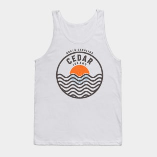 Cedar Island, NC Summertime Vacationing Sunrise Waves Tank Top